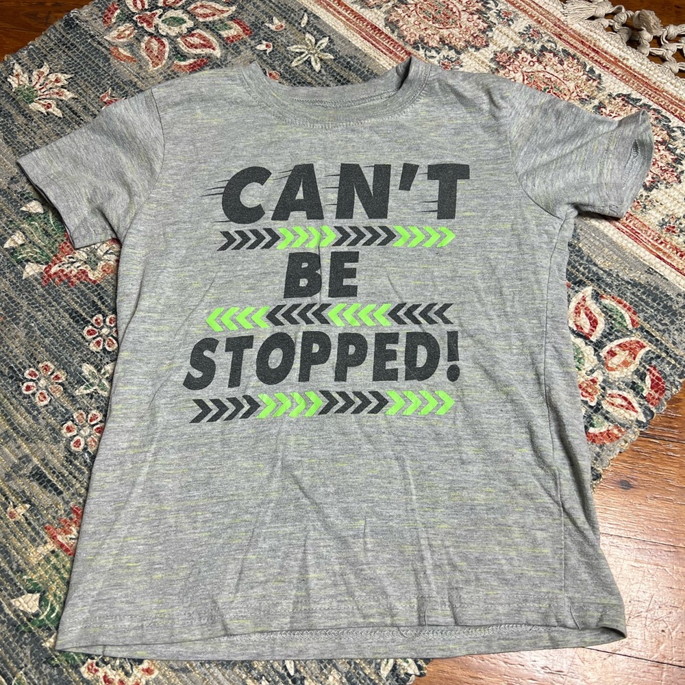 Revolution OT Gray and Green Kids T-Shirt